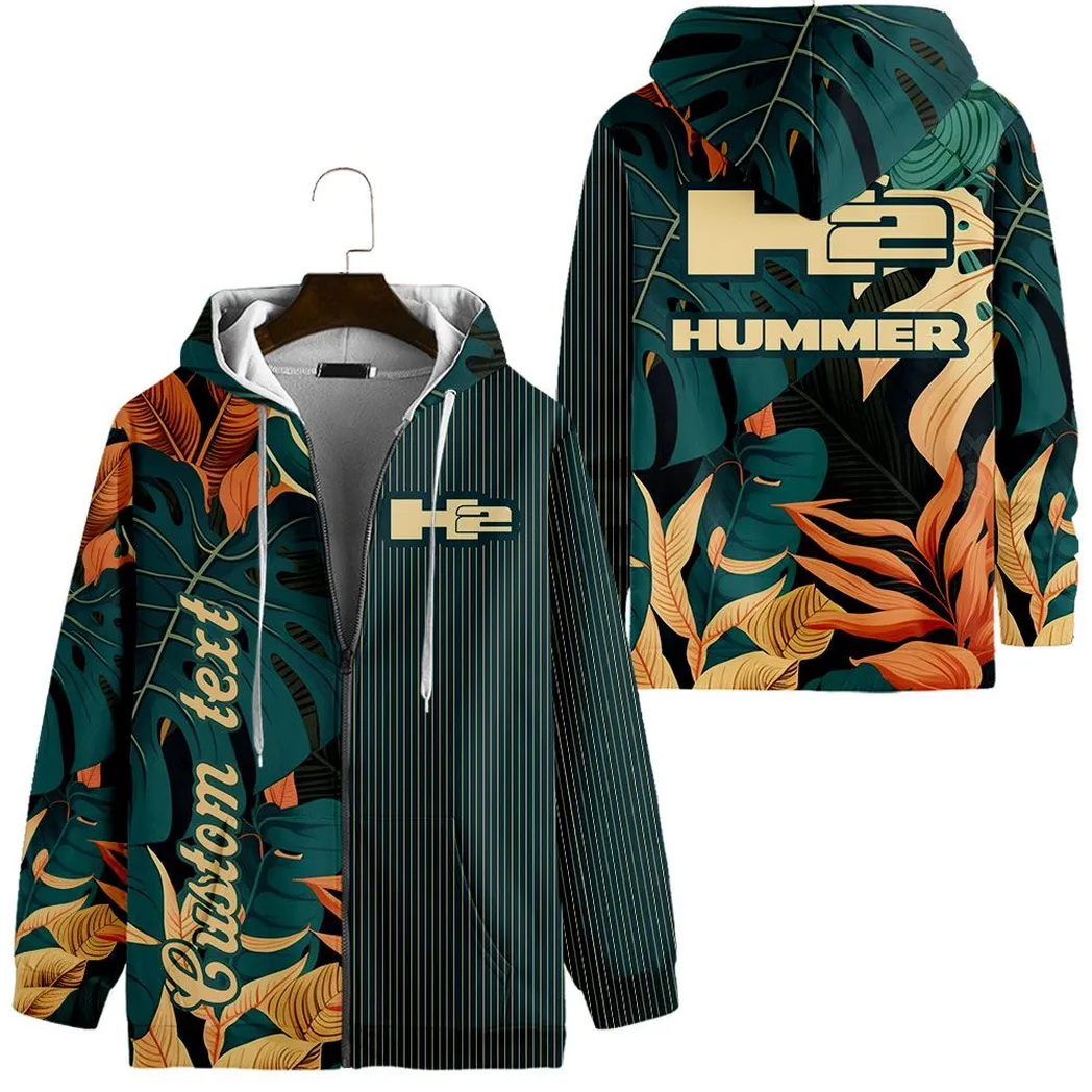 hummer h2 vintage zip hoodie custom all over print car434041725271 hiczh