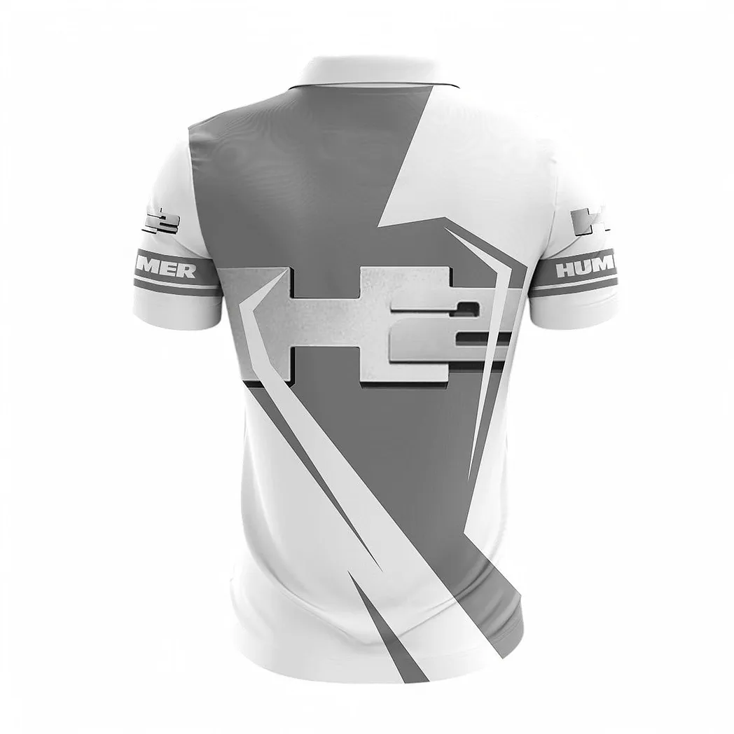 hummer h2 zipper polo shirt for men gift for hummer h2 fan car68022125970 suqhp