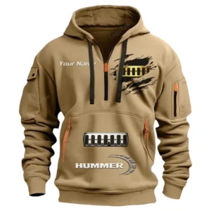 hummer half zip hoodie car113021425833 best gift for him husband boyfriend khaki xkclo