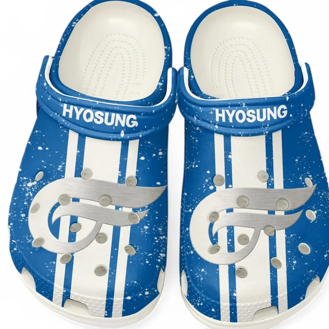 Hyosung Crocs, Gift For Hyosung Lovers, Gift For Him, Husband, Boyfriend CAR62022025060 - White