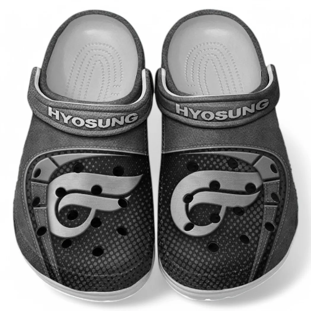 Hyosung Crocs Shoes, Clogs Men Women, Gift For Hyosung Fan CAR183031725123 - Gray