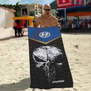 hyundai beach towel gift for hyundai lovers gift for him husband boyfriend car17302252528 qykzu