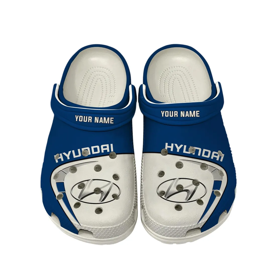 Hyundai Crocs, Gift For Hyundai Lover, Gift For Him, Husband, Boyfriend CAR16802262528 - White