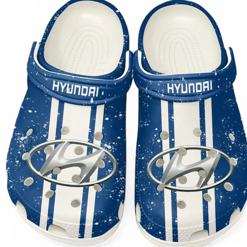 Hyundai Crocs, Gift For Hyundai Lovers, Gift For Him, Husband, Boyfriend CAR62022025004 - White
