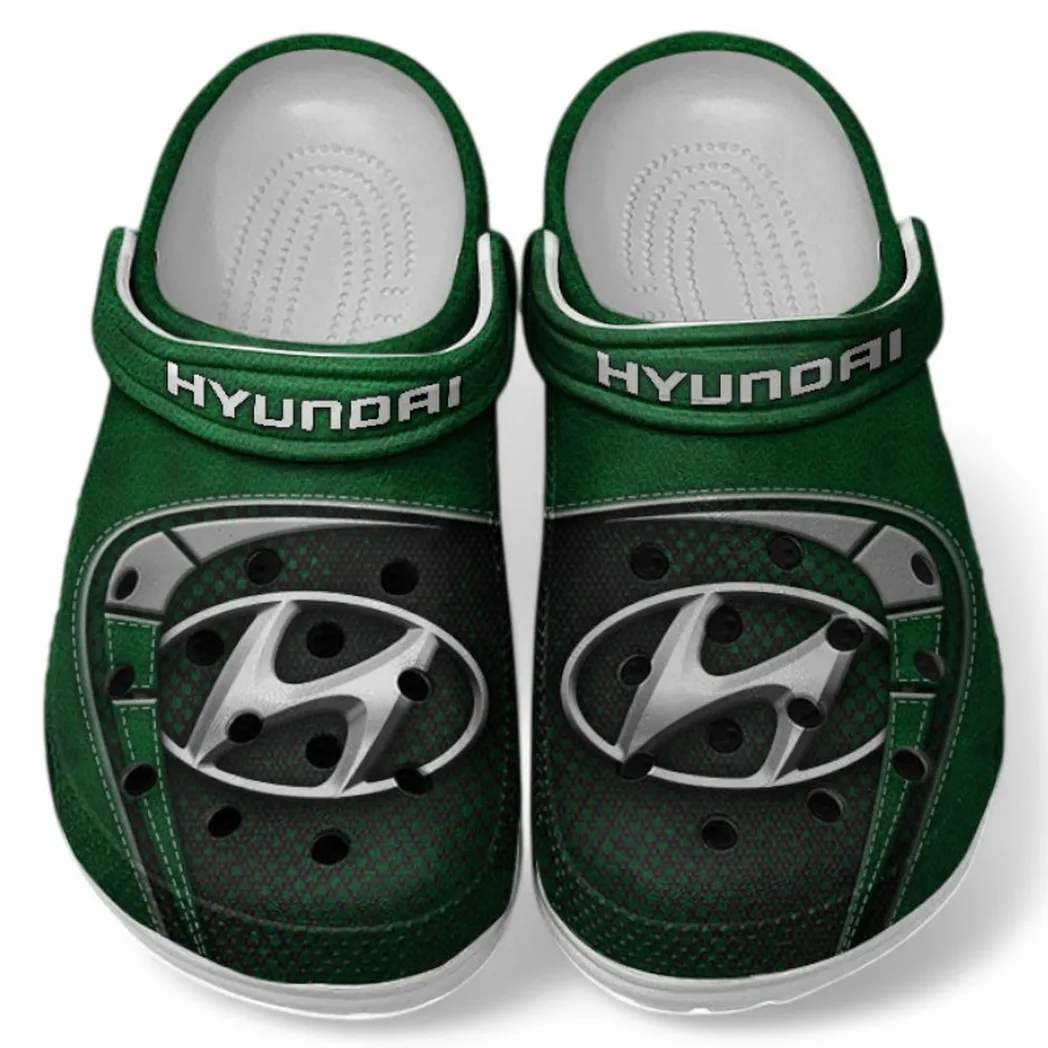 Hyundai Crocs Sandals For Men Women, Gift For Hyundai Fan CAR177031425601 - Green