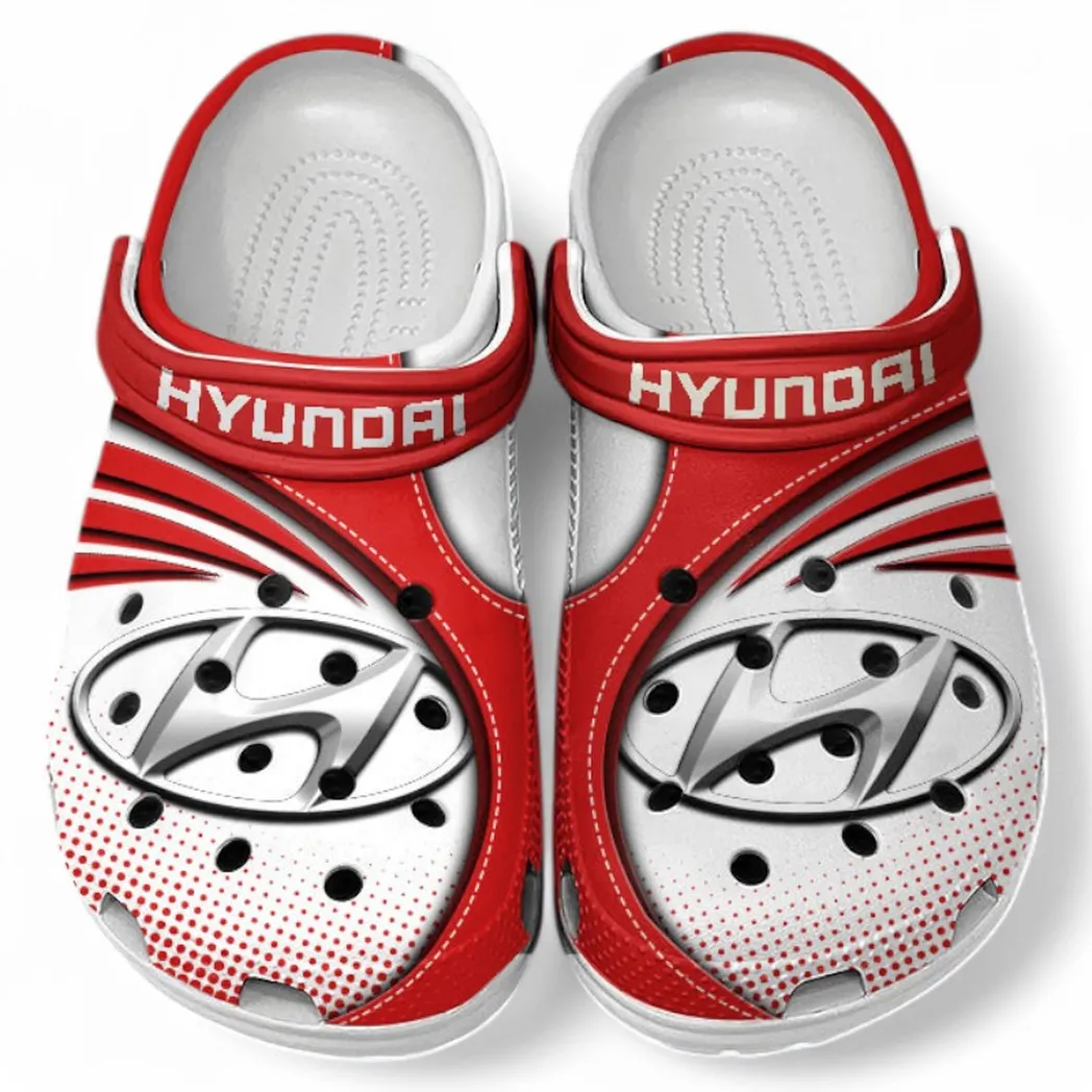 Hyundai Crocs Sandals For Men Women, Gift For Hyundai Fan CAR181031525742 - Red