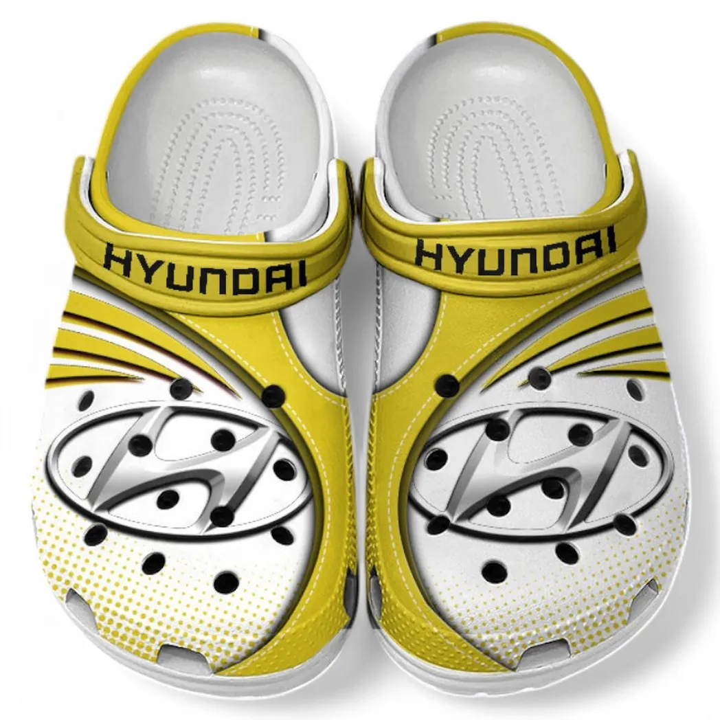 Hyundai Crocs Sandals For Men Women, Gift For Hyundai Fan CAR181031525742 - Yellow