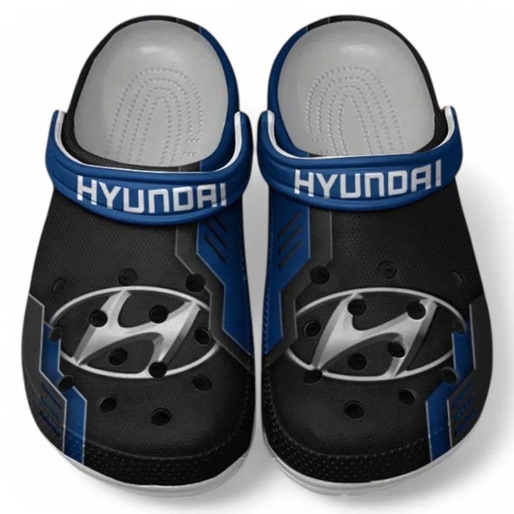 Hyundai Crocs Shoes, Clogs Men Women, Gift For Hyundai Fan CAR185031525282 - Blue