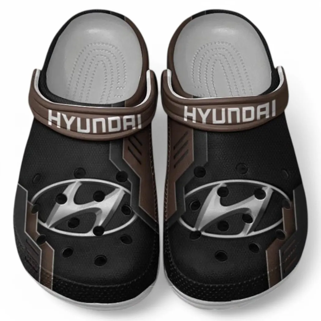 hyundai crocs shoes clogs men women gift for hyundai fan car185031525282 brown nawi3