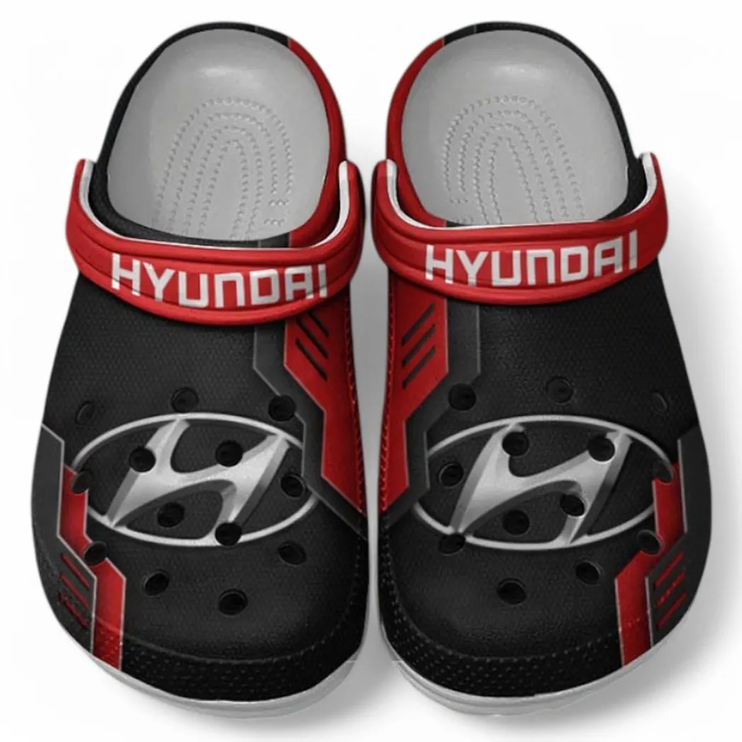 Hyundai Crocs Shoes, Clogs Men Women, Gift For Hyundai Fan CAR185031525282 - Red