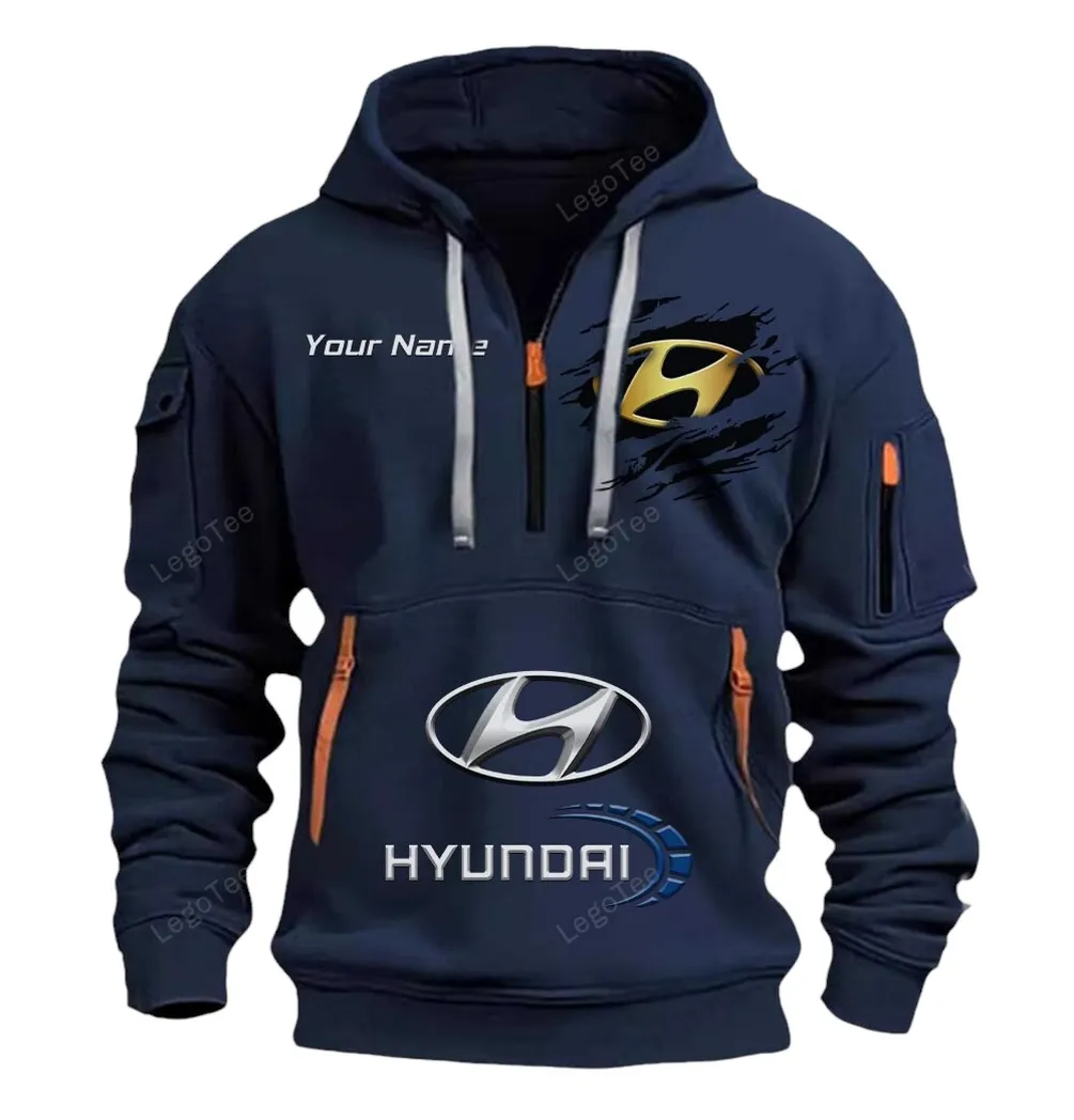hyundai half zip hoodie car113021425854 best gift for him husband boyfriend navy bruas