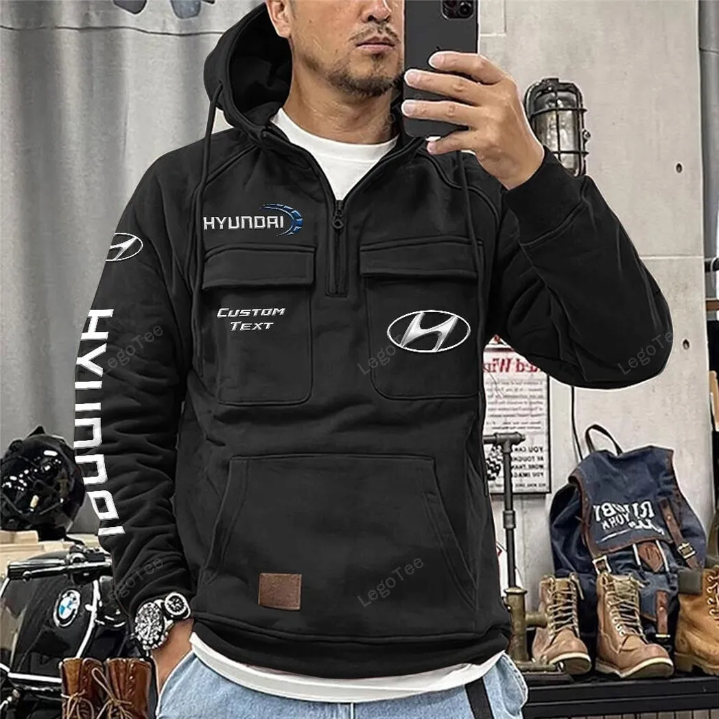 hyundai tactical quarter zip hoodie gift for hyundai lovers gift for him husband boyfriend black car96021425679 2 oddir