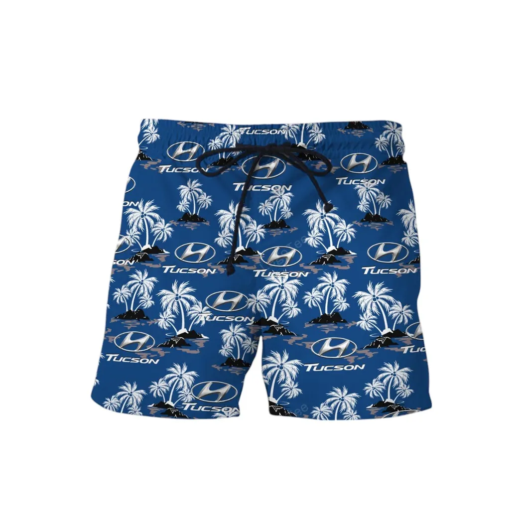 hyundai tucson hawaiian shirt set for men gift for hyundai tucson lovers gift for him husband boyfriend car144021125497 1 iynm6
