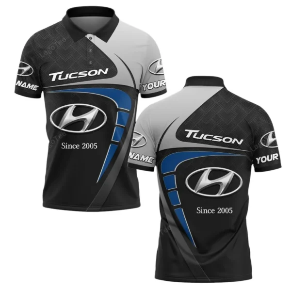 hyundai tucson polo shirt gift for hyundai tucson lovers gift for him husband boyfriend car11603032535 zudw1