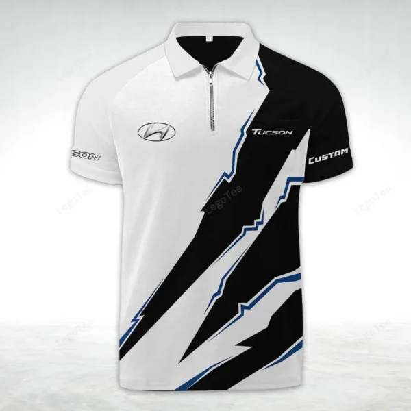 hyundai tucson zipper polo shirt gift for hyundai tucson lovers gift for gift for him husband boyfriend car128021025027 niely