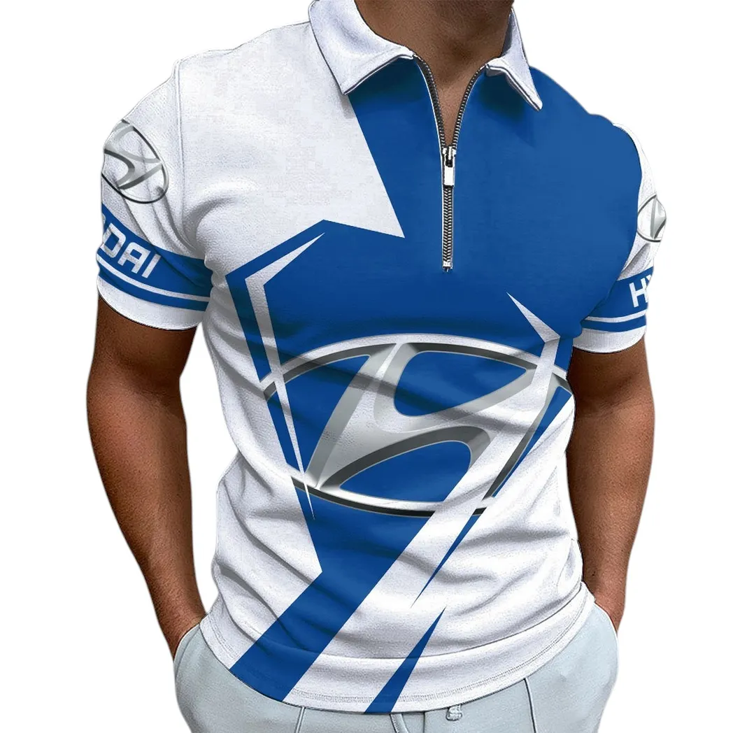 hyundai zipper polo shirt gift for hyundai lovers gift for him husband boyfriend car3202122551 0fe58