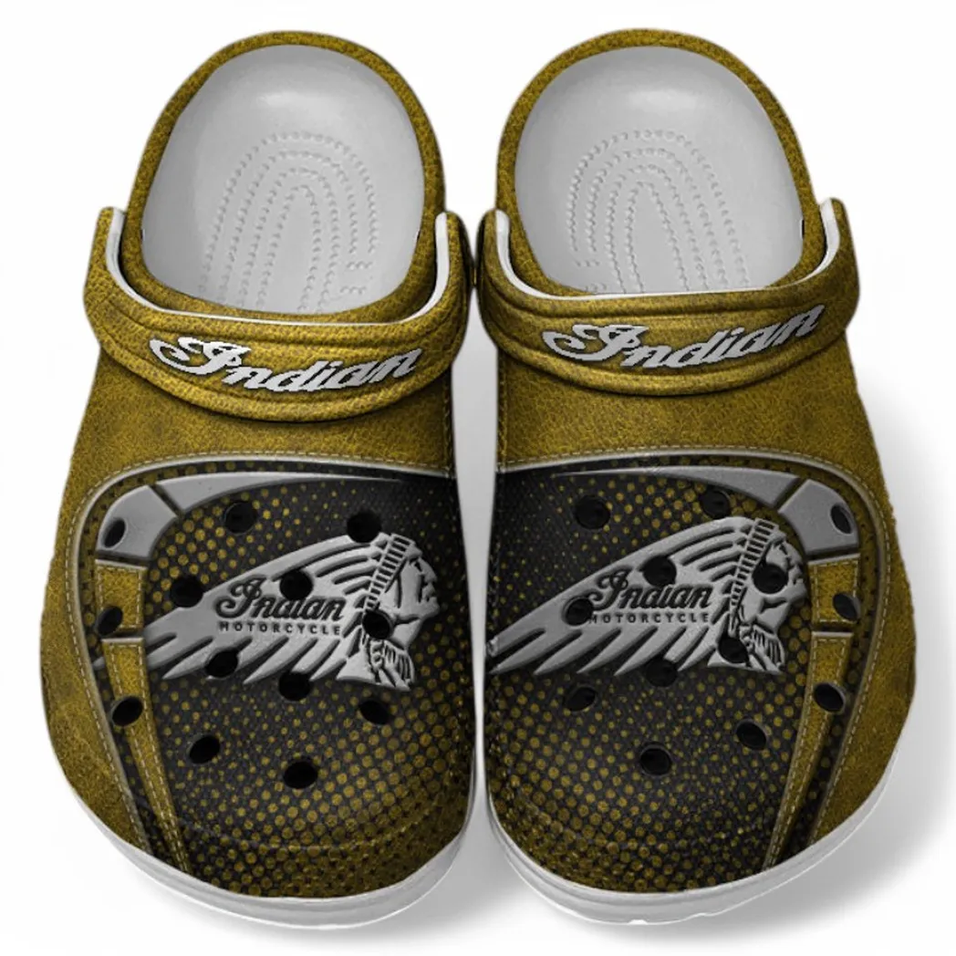Indian Crocs Shoes, Clogs Men Women, Gift For Indian Fan CAR183031725112 - Yellow