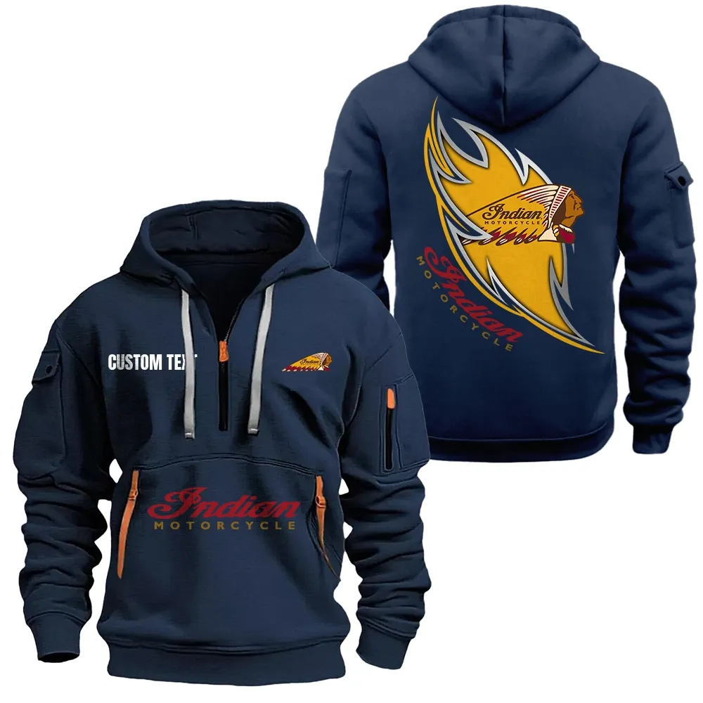 indian hoodie half zipper car1701112102 car all over print hoodie half zipper navy slmvu
