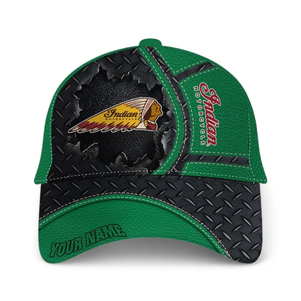 Indian Motorcycle Classic Cap, Gift For Indian Motorcycle Lovers, Gift For Him, Husband, Boyfriend - Green CAR49021825031-4