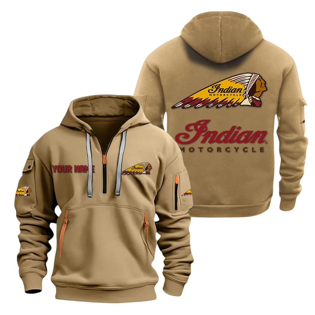 indian motorcycle half zip hoodie for men gift for indian motorcycle lovers car20022125715 khaki 3hvaz