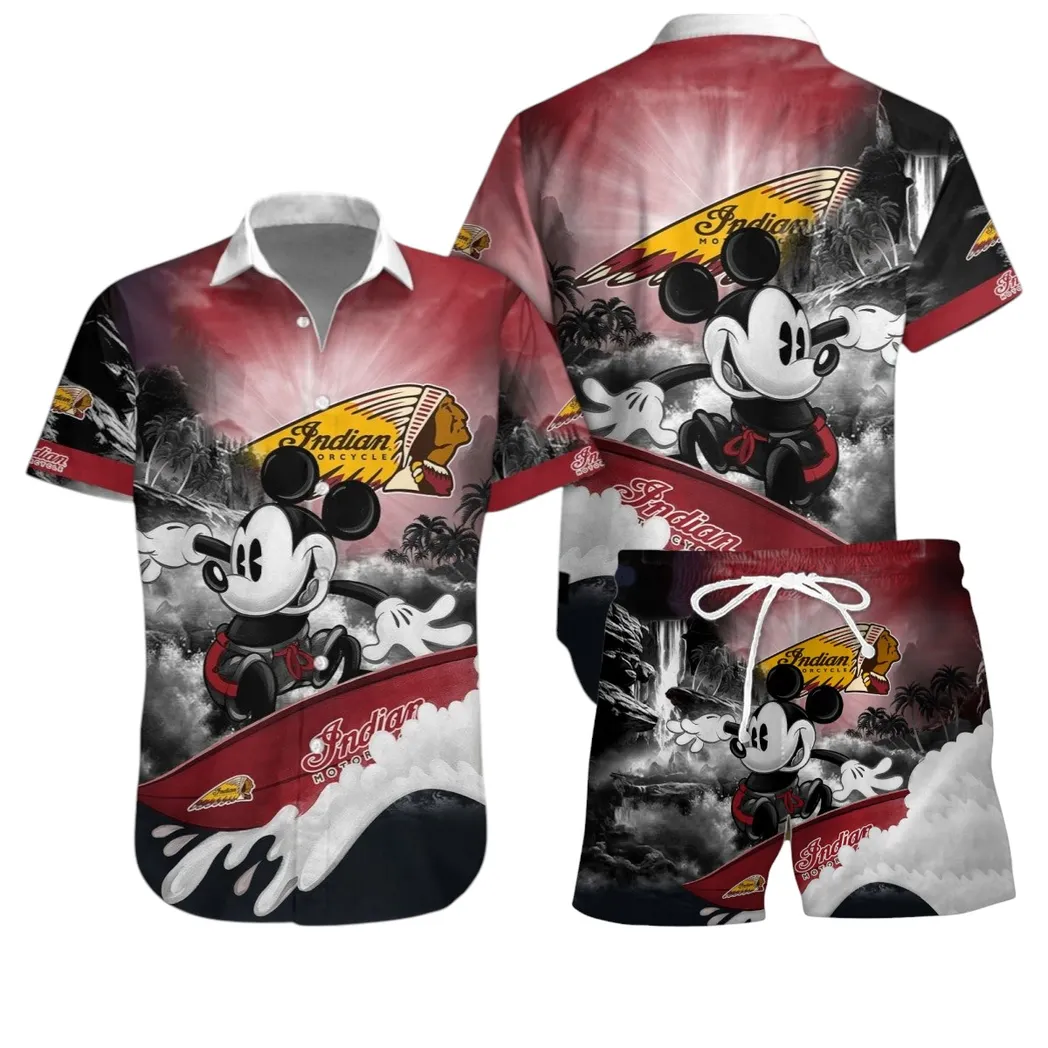 indian motorcycle hawaiian shirt set gift for indian motorcycle lovers gift for him husband boyfriend car53030625057 ezcep