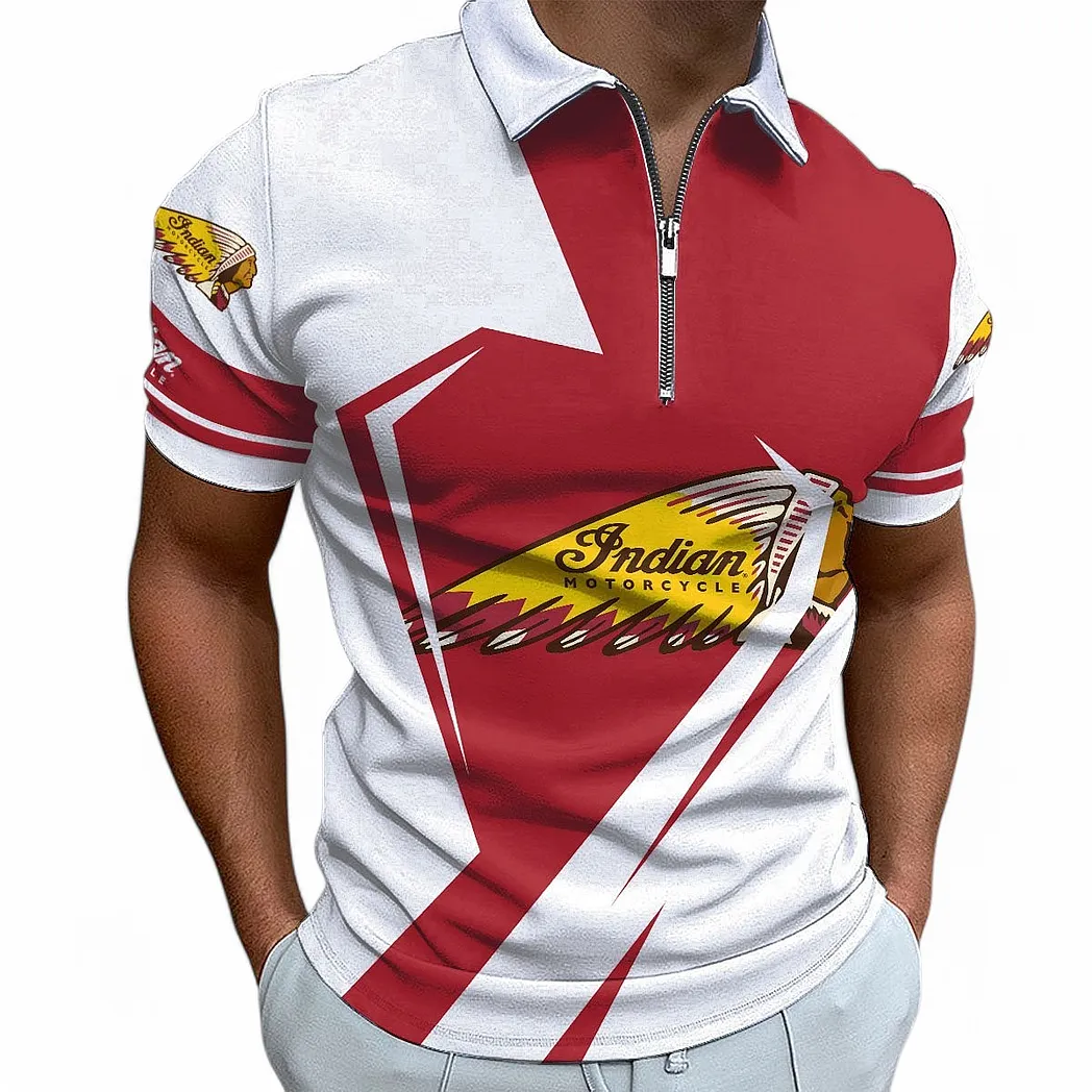 indian motorcycle zipper polo shirt for men gift for indian motorcycle fan car68022125941 ns11n