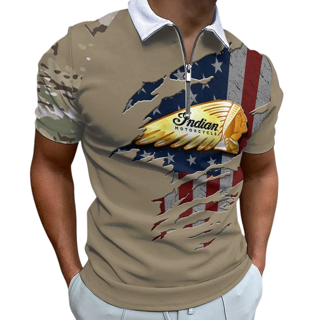 indian motorcycle zipper polo shirt motor340213039 gift for indian motorcycle lovers gift for him husband boyfriend qvdyk