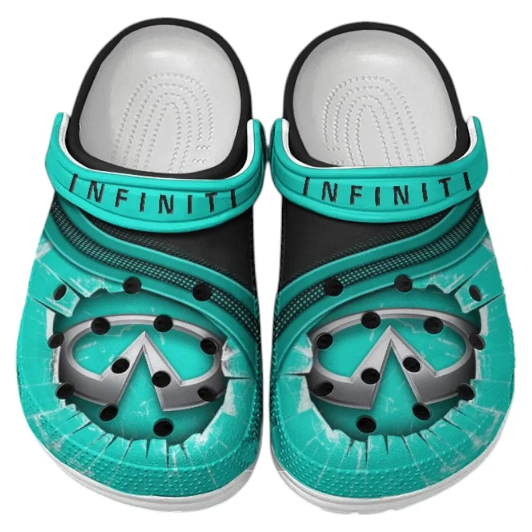 Infiniti Crocs Clogs Men Women, Gift For Infiniti Fan CAR188032025152 - Cyan