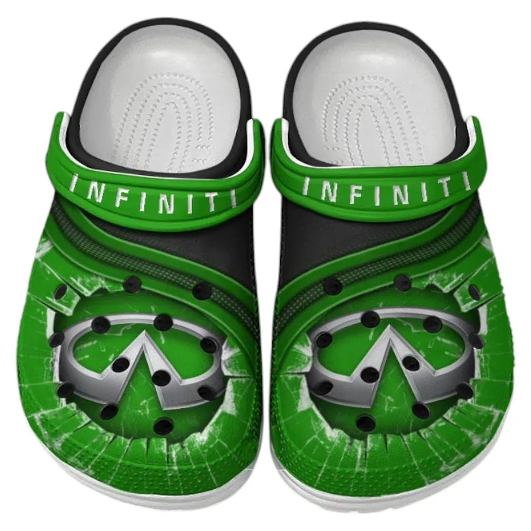 Infiniti Crocs Clogs Men Women, Gift For Infiniti Fan CAR188032025152 - Green