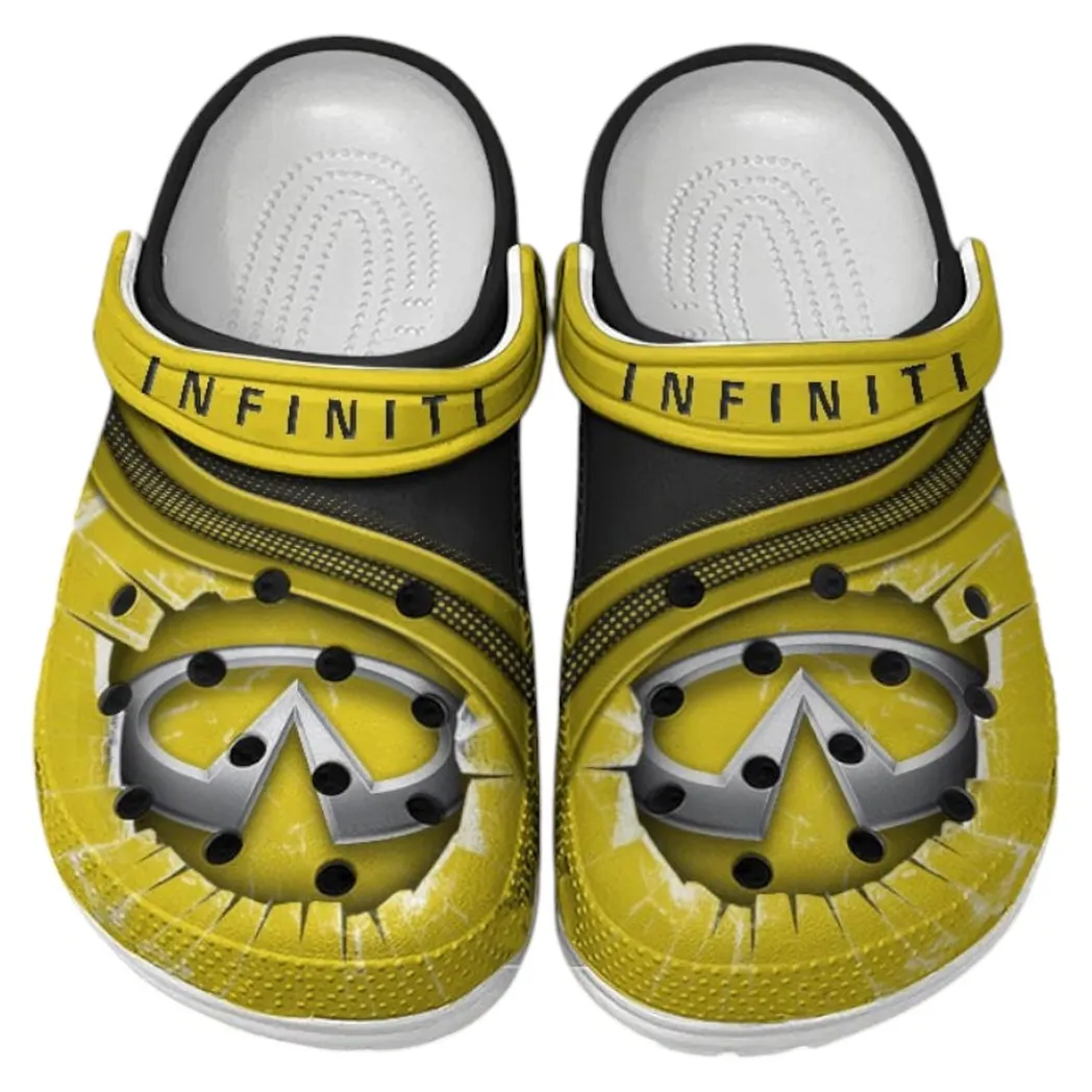 Infiniti Crocs Clogs Men Women, Gift For Infiniti Fan CAR188032025152 - Yellow