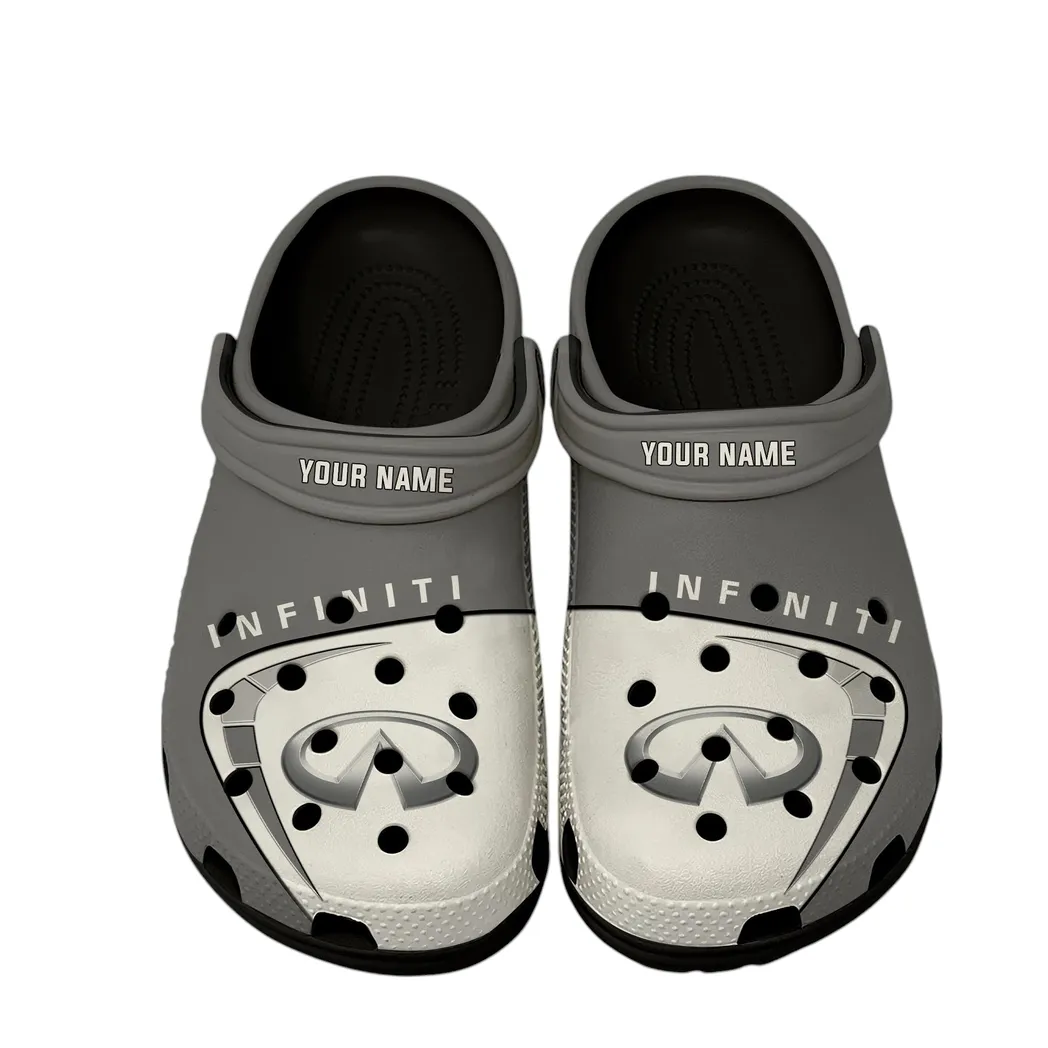 Infiniti Crocs, Gift For Infiniti Lover, Gift For Him, Husband, Boyfriend CAR16802262529 - Black