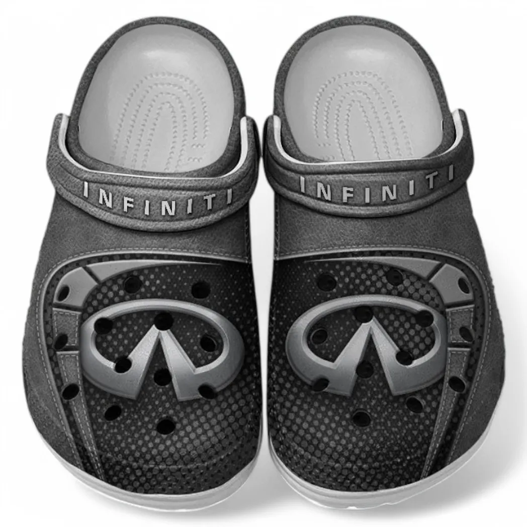 Infiniti Crocs Sandals For Men Women, Gift For Infiniti Fan CAR177031425596 - Gray