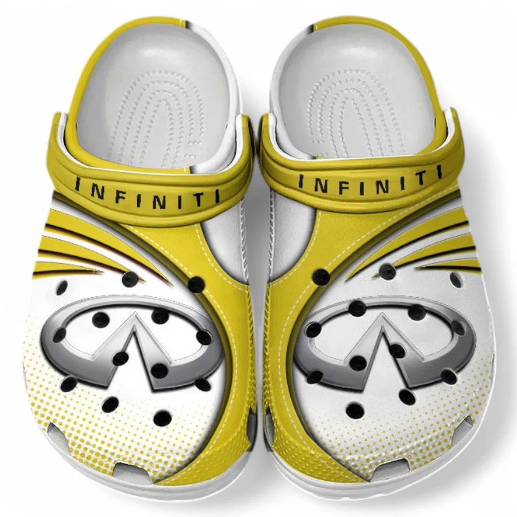 infiniti crocs sandals for men women gift for infiniti fan car181031525712 yellow