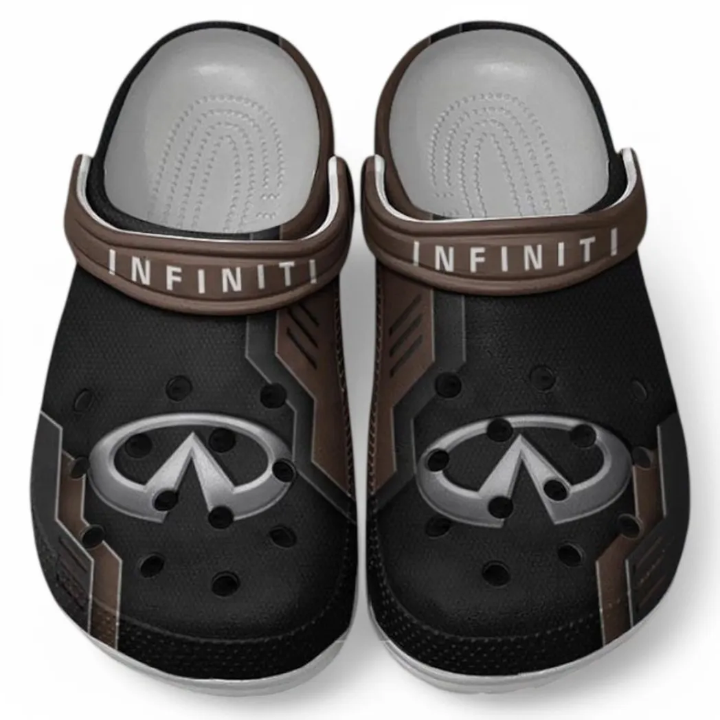 Infiniti Crocs Shoes, Clogs Men Women, Gift For Infiniti Fan CAR185031525279 - Brown