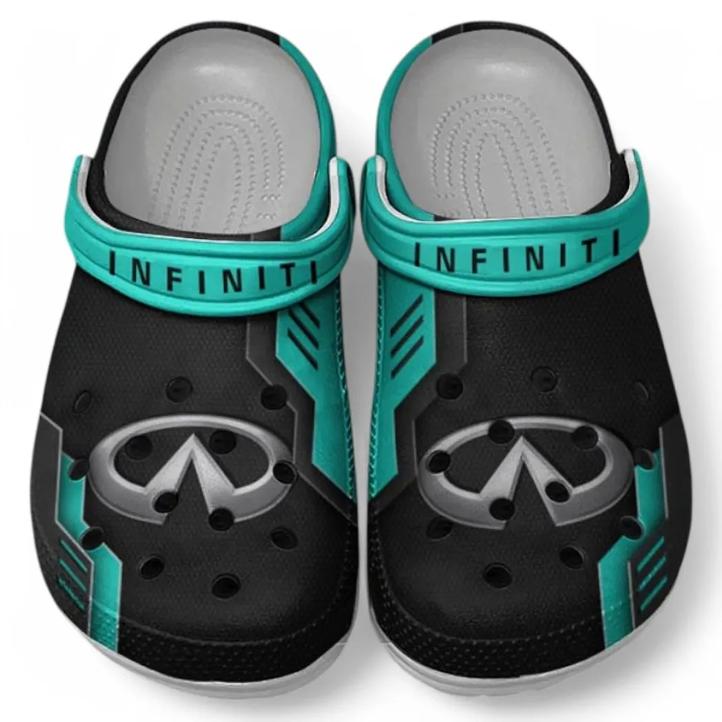 Infiniti Crocs Shoes, Clogs Men Women, Gift For Infiniti Fan CAR185031525279 - Cyan