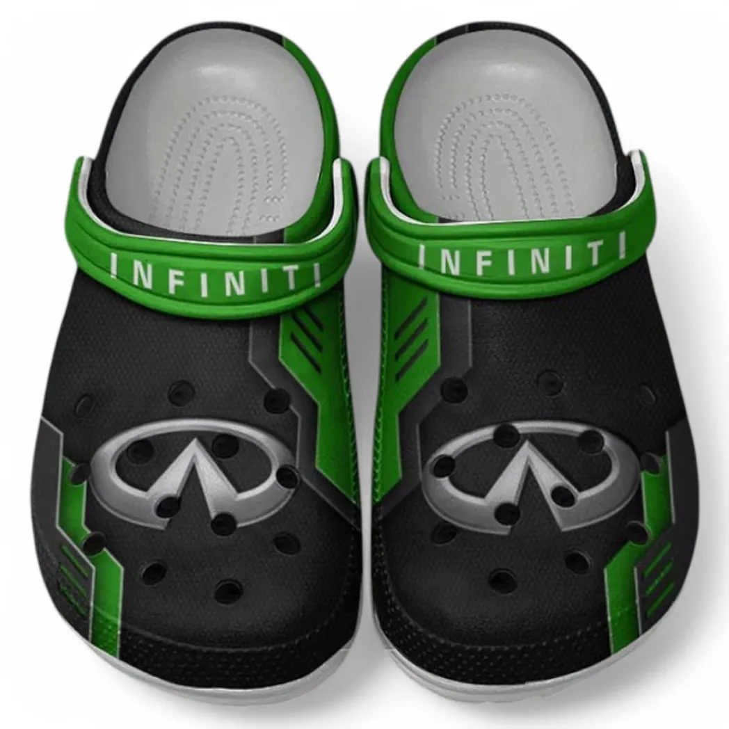Infiniti Crocs Shoes, Clogs Men Women, Gift For Infiniti Fan CAR185031525279 - Green
