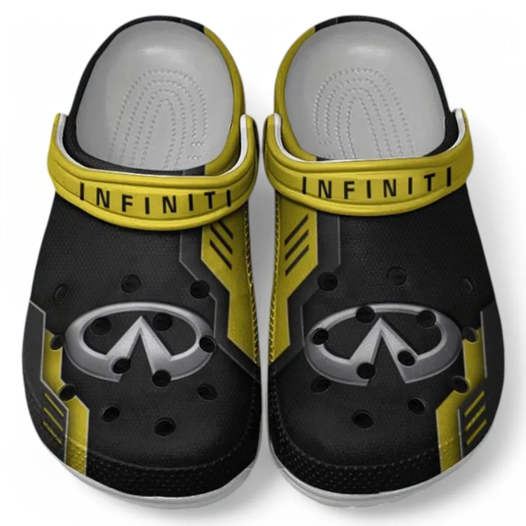 Infiniti Crocs Shoes, Clogs Men Women, Gift For Infiniti Fan CAR185031525279 - Yellow