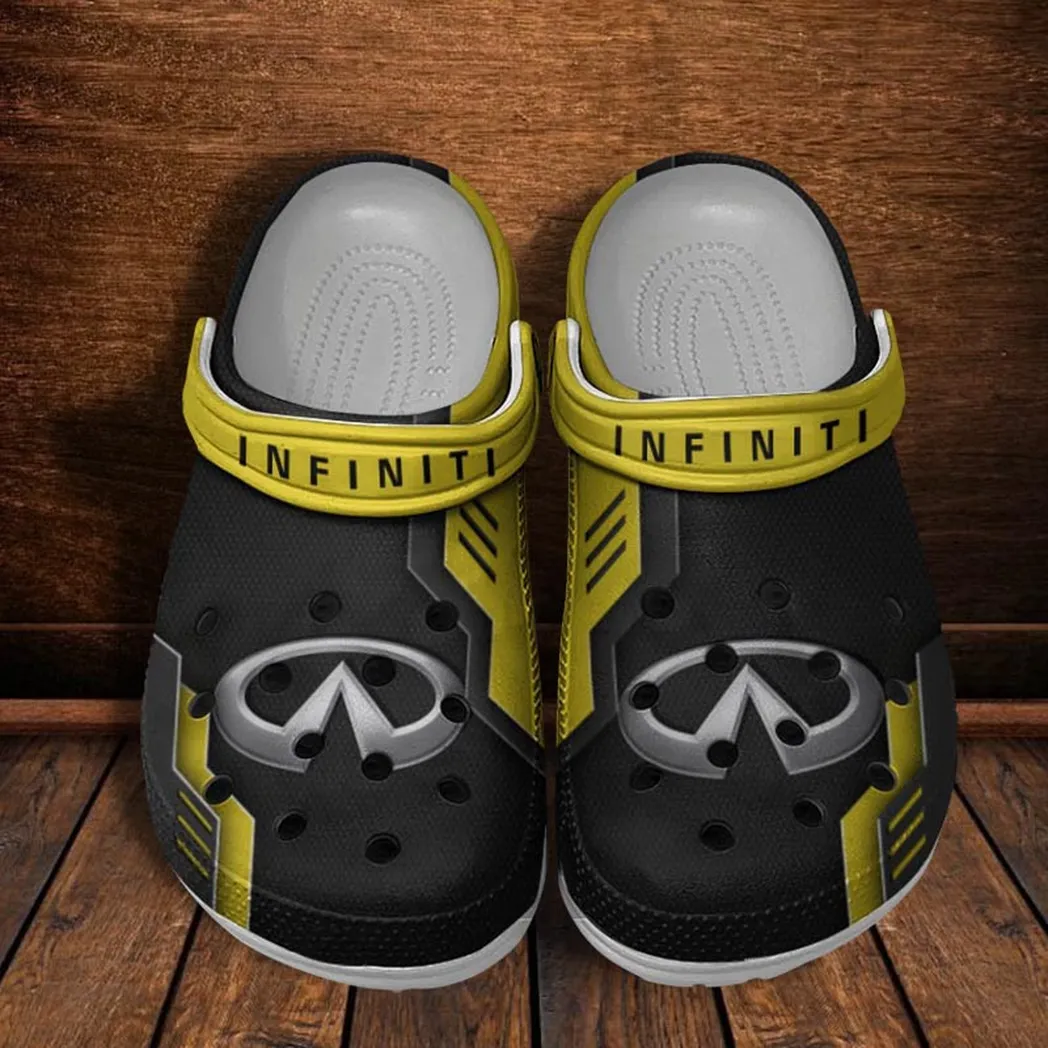 infiniti crocs shoes clogs men women gift for infiniti fan car185031525279 yellow vebfn