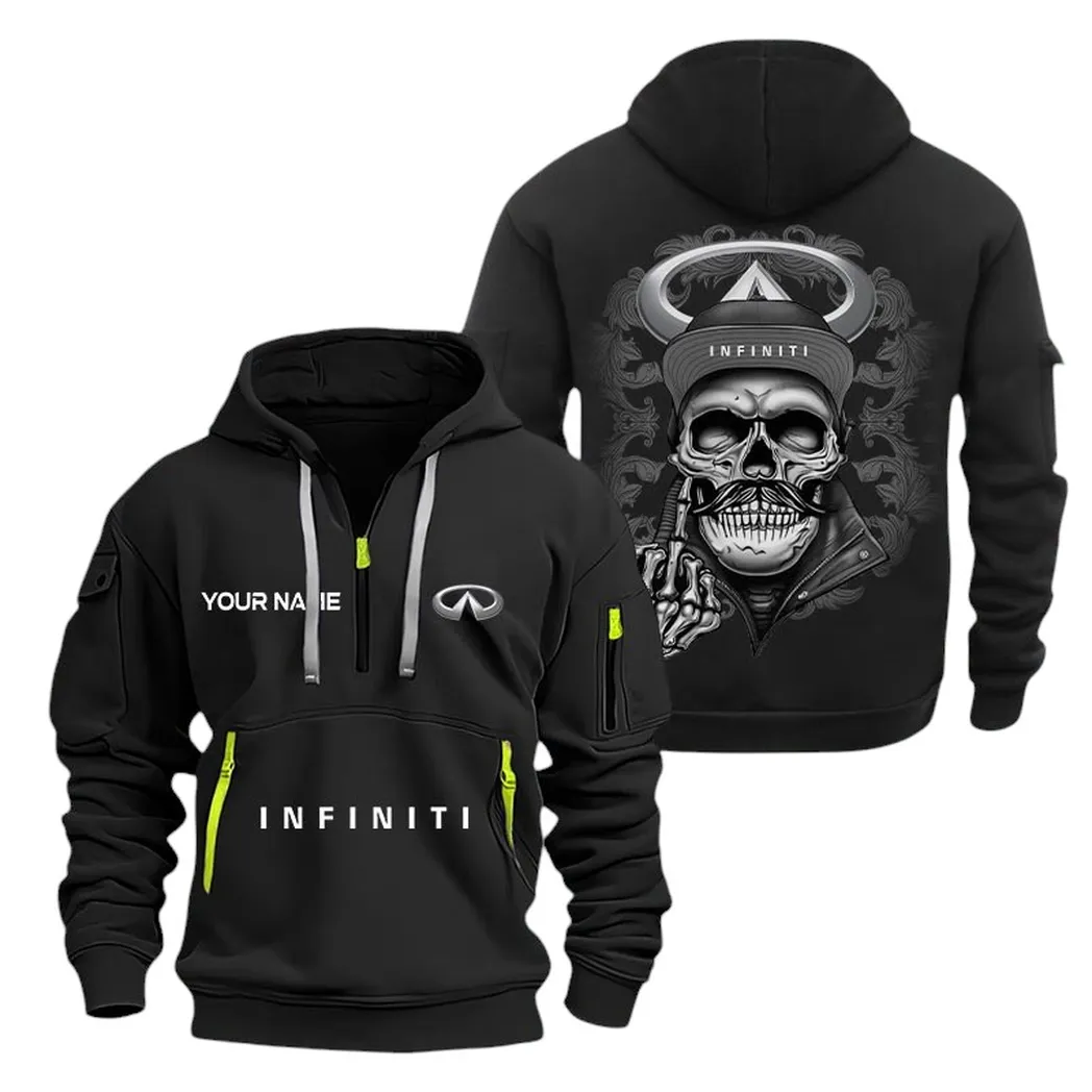 infiniti half zip hoodie for men gift for infiniti fan car166022625141 black