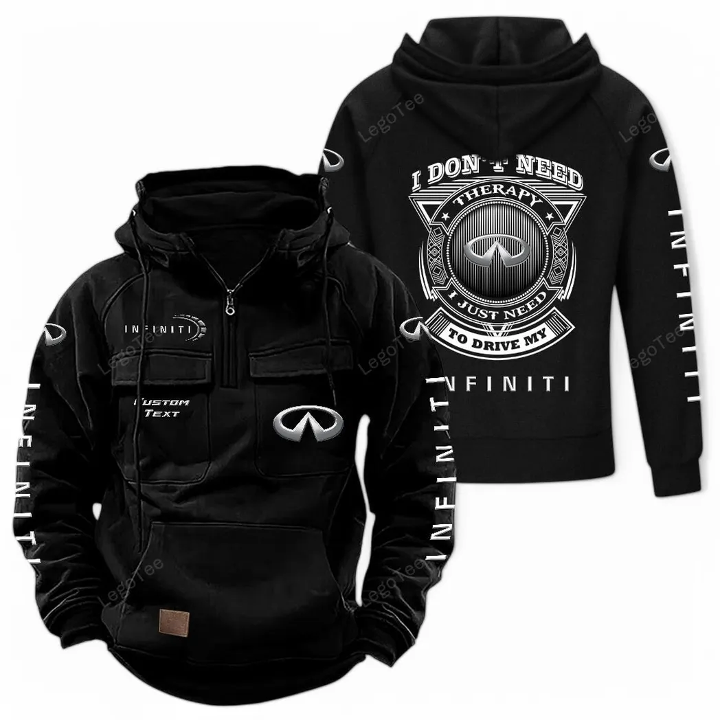 infiniti tactical quarter zip hoodie car106021525048 gifts for men him husband boyfriend black qqjqj