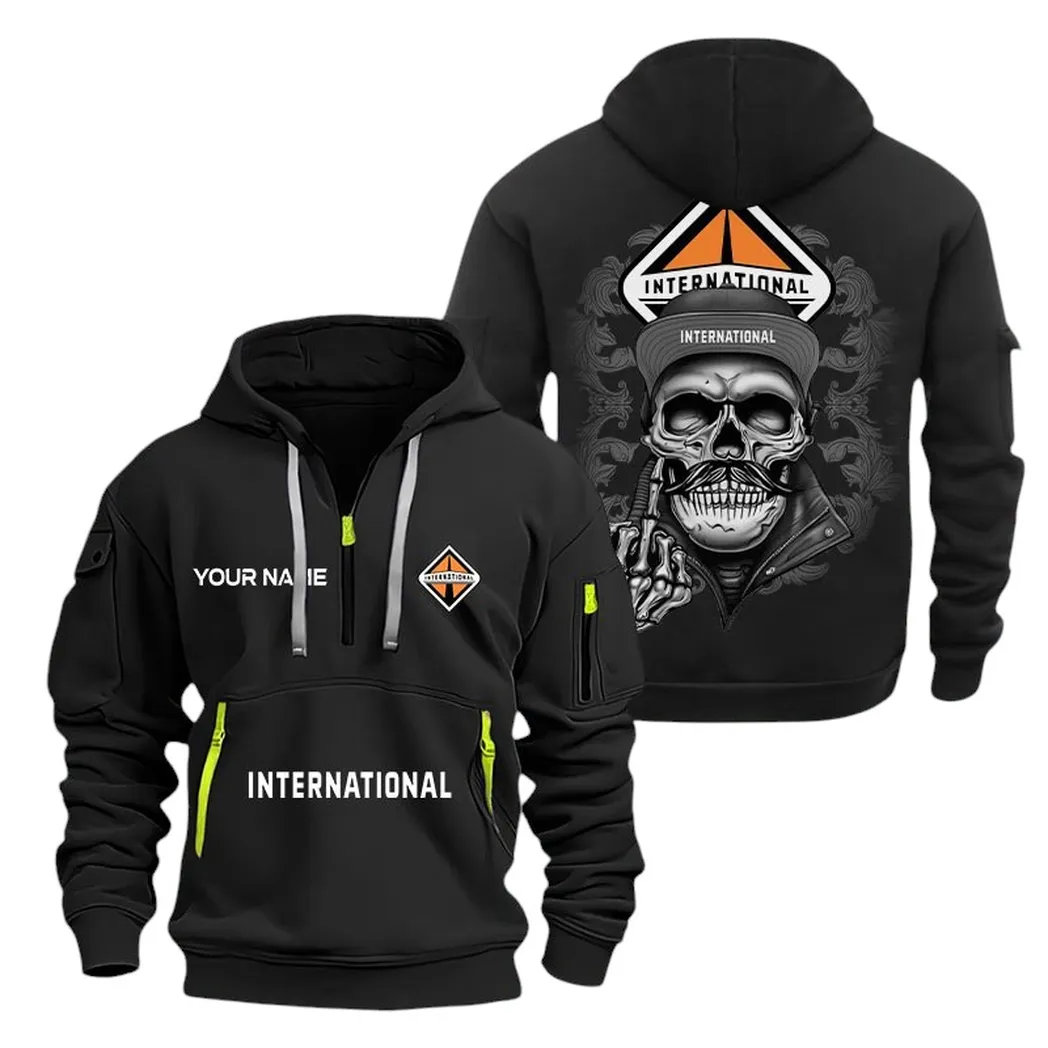 international half zip hoodie for men gift for international fan car166022625220 black d1zkg