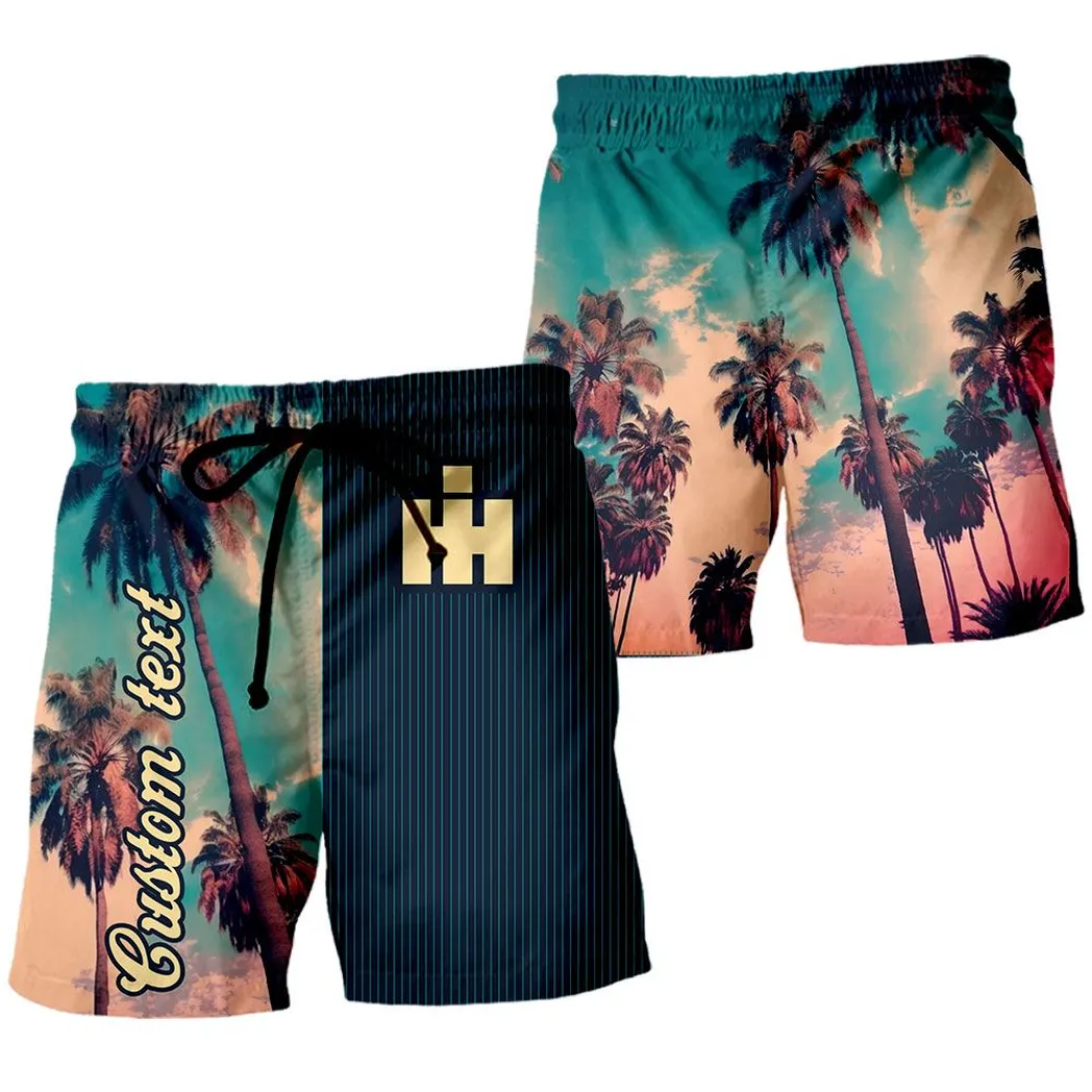 International Harvester Vintage Beach Pants Palm Custom, All Over Print Shorts CAR431041625342