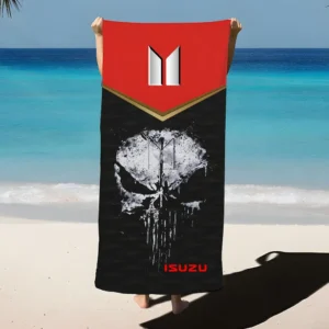 isuzu beach towel gift for isuzu lovers gift for him husband boyfriend car17302252530 kggrn