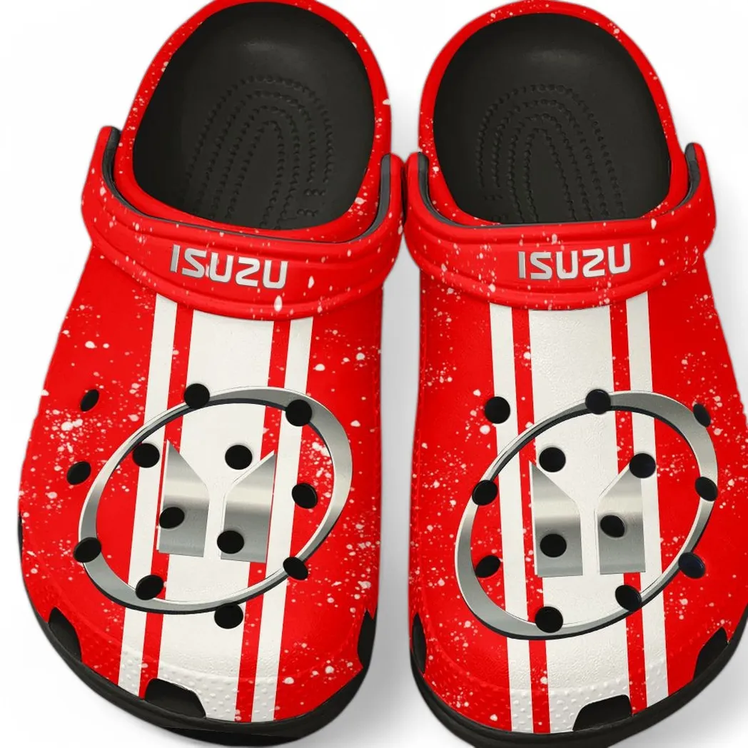 Isuzu Crocs, Gift For Isuzu Lovers, Gift For Him, Husband, Boyfriend CAR62022025003 - Black