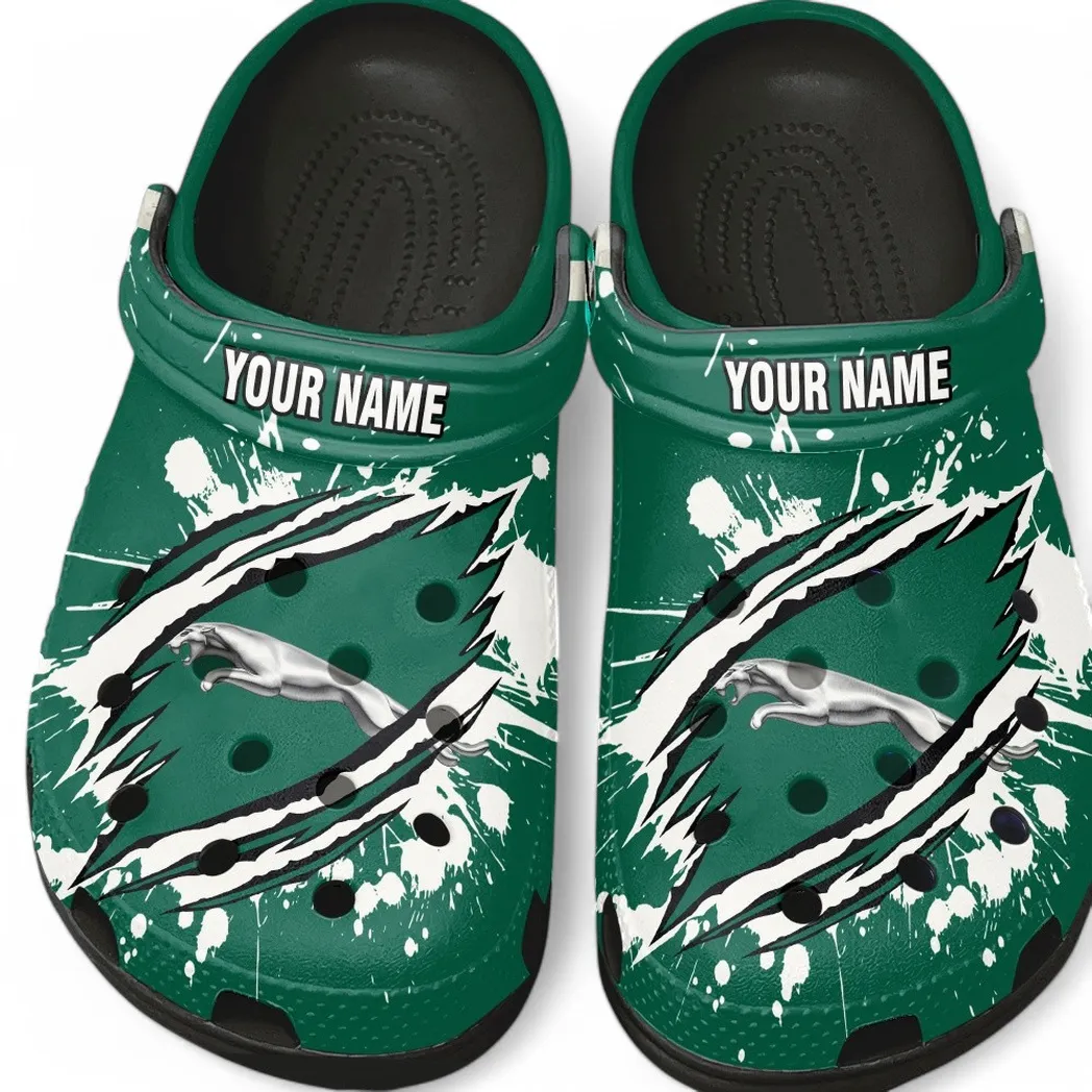 Jaguar Cars Crocs, Gift For Jaguar Cars Lovers, Gift For Him, Husband, Boyfriend CAR5602192539 - Black