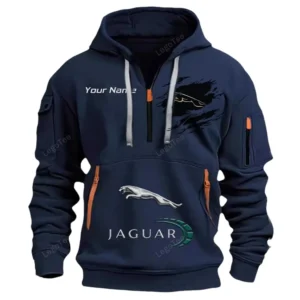 jaguar cars half zip hoodie car113021425785 best gift for him husband boyfriend navy cq5ld