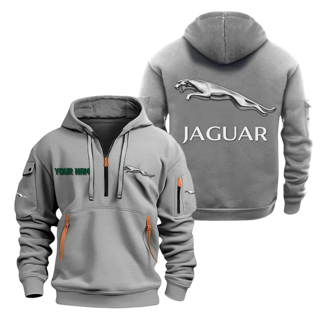 jaguar cars half zip hoodie for men gift for jaguar cars lovers car20022125750 gray ssogb