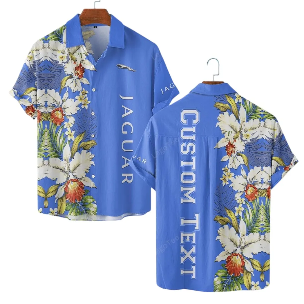 Jaguar Cars Hawaiian Shirt For Men, Gift For Jaguar Cars Lovers, Gift For Him, Husband, Boyfriend CAR1230304006 - Blue
