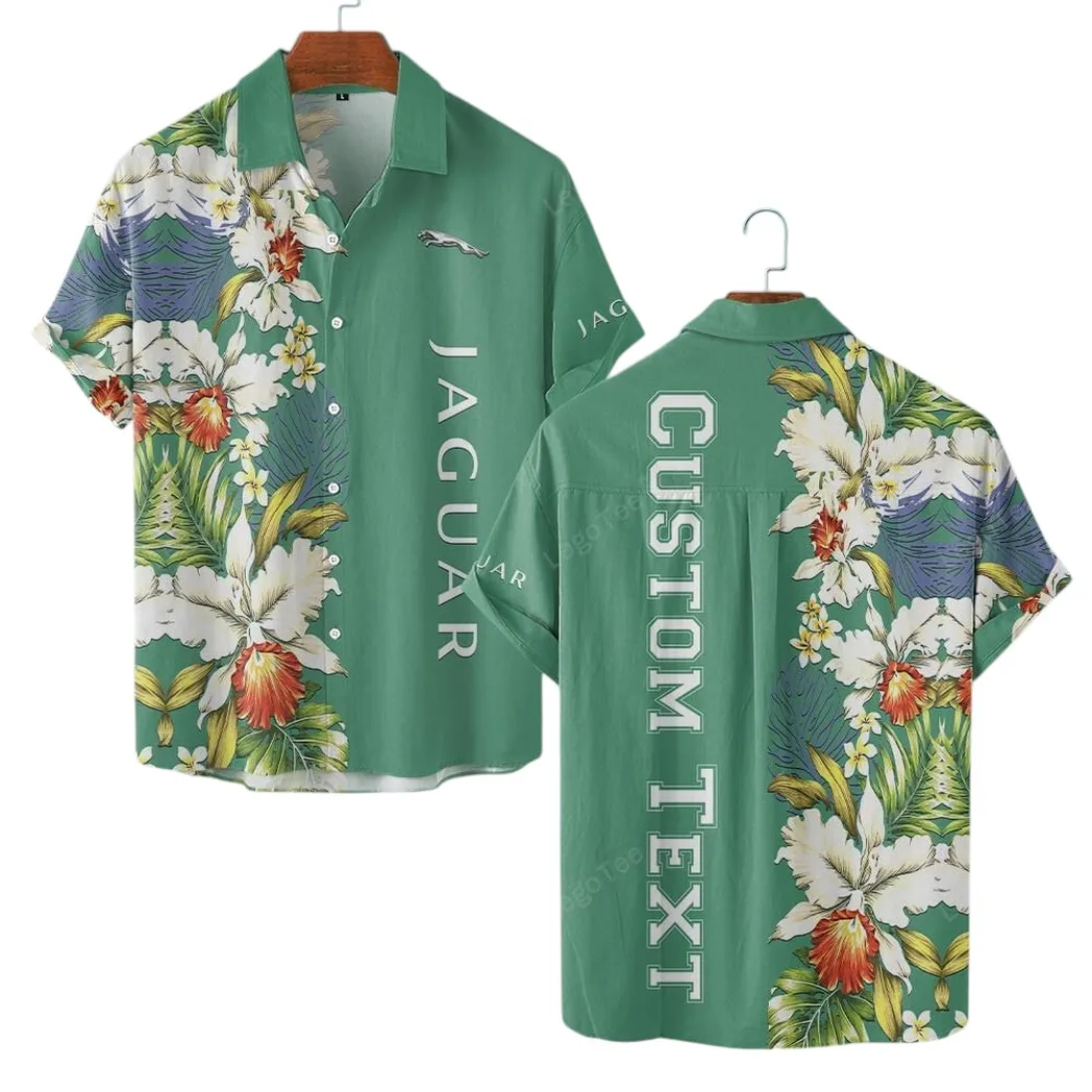 Jaguar Cars Hawaiian Shirt For Men, Gift For Jaguar Cars Lovers, Gift For Him, Husband, Boyfriend CAR1230304006 - Green