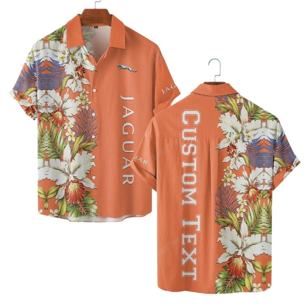 Jaguar Cars Hawaiian Shirt For Men, Gift For Jaguar Cars Lovers, Gift For Him, Husband, Boyfriend CAR1230304006 - Orange